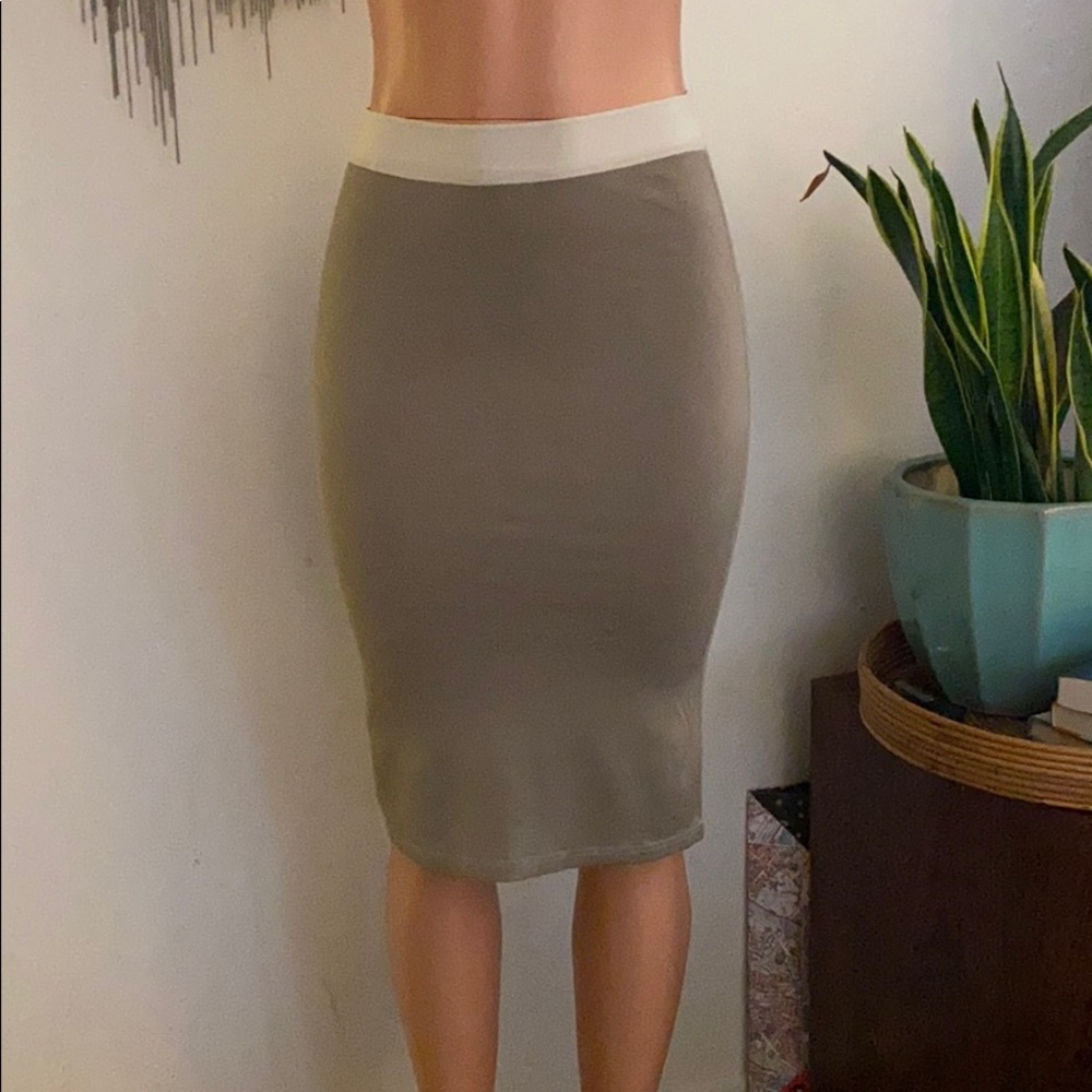 T by Alexander Wang knit pencil skirt